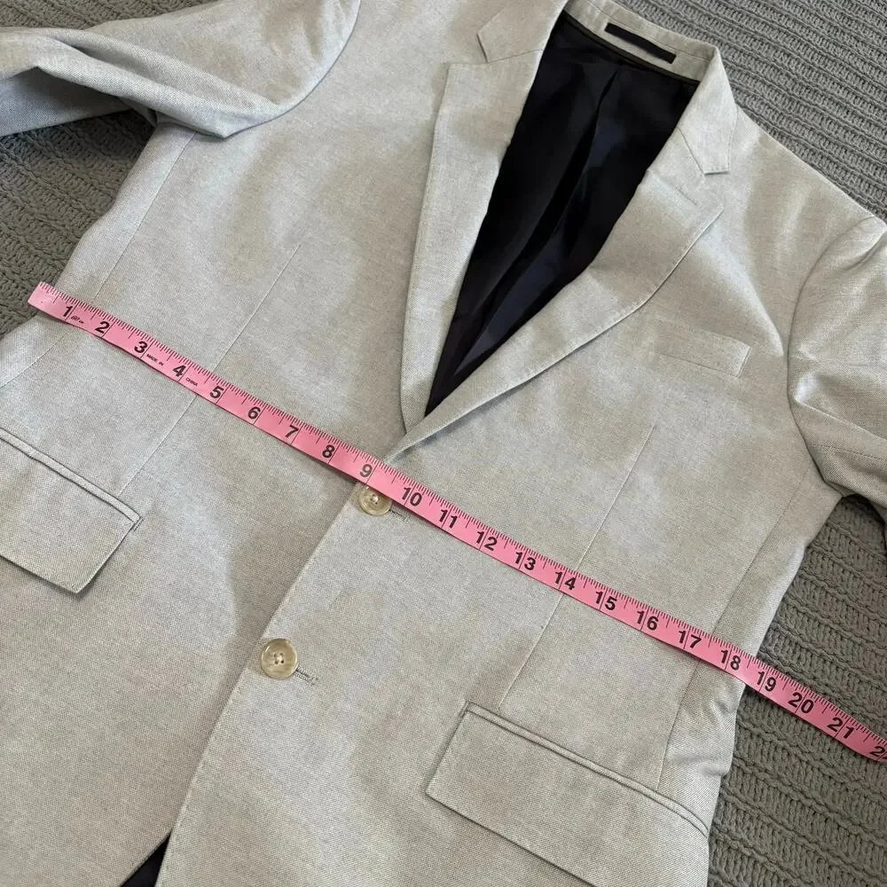 J. Crew Ludlow Suit Jacket Men’s Size 38R Carpini Made In Italy Gray Business